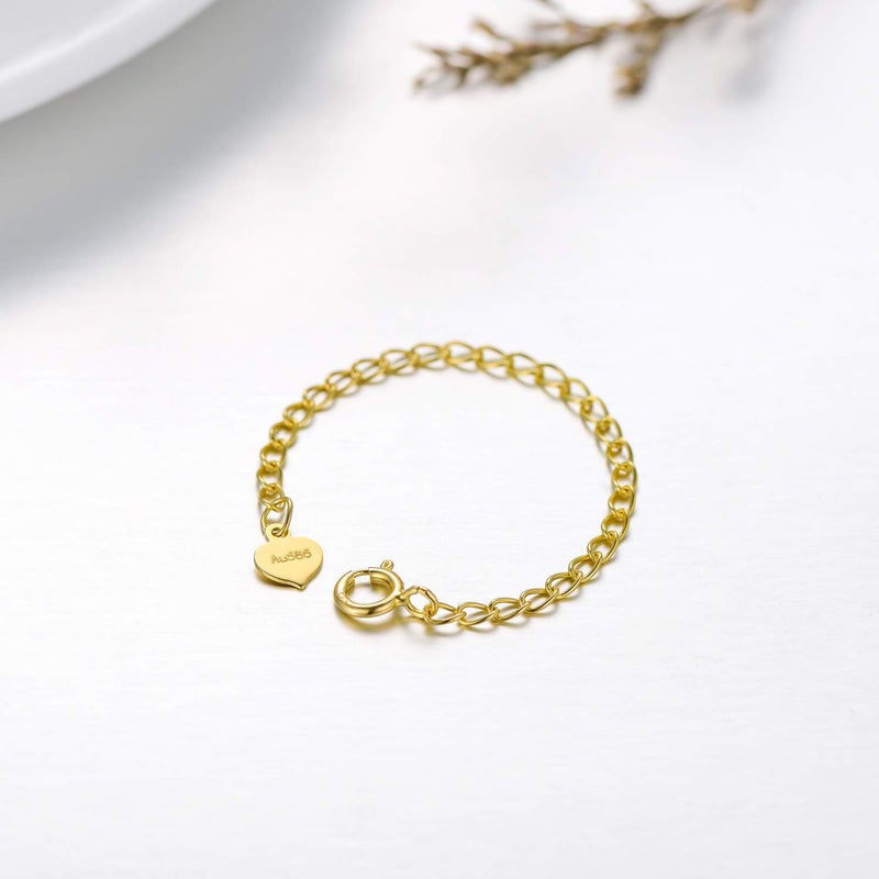 SISGEM 14K Solid Gold Chain Necklace Extender 3 Inch, Real Gold Durable Adjustable Extenders for Gold Necklace Bracelet - Image 4
